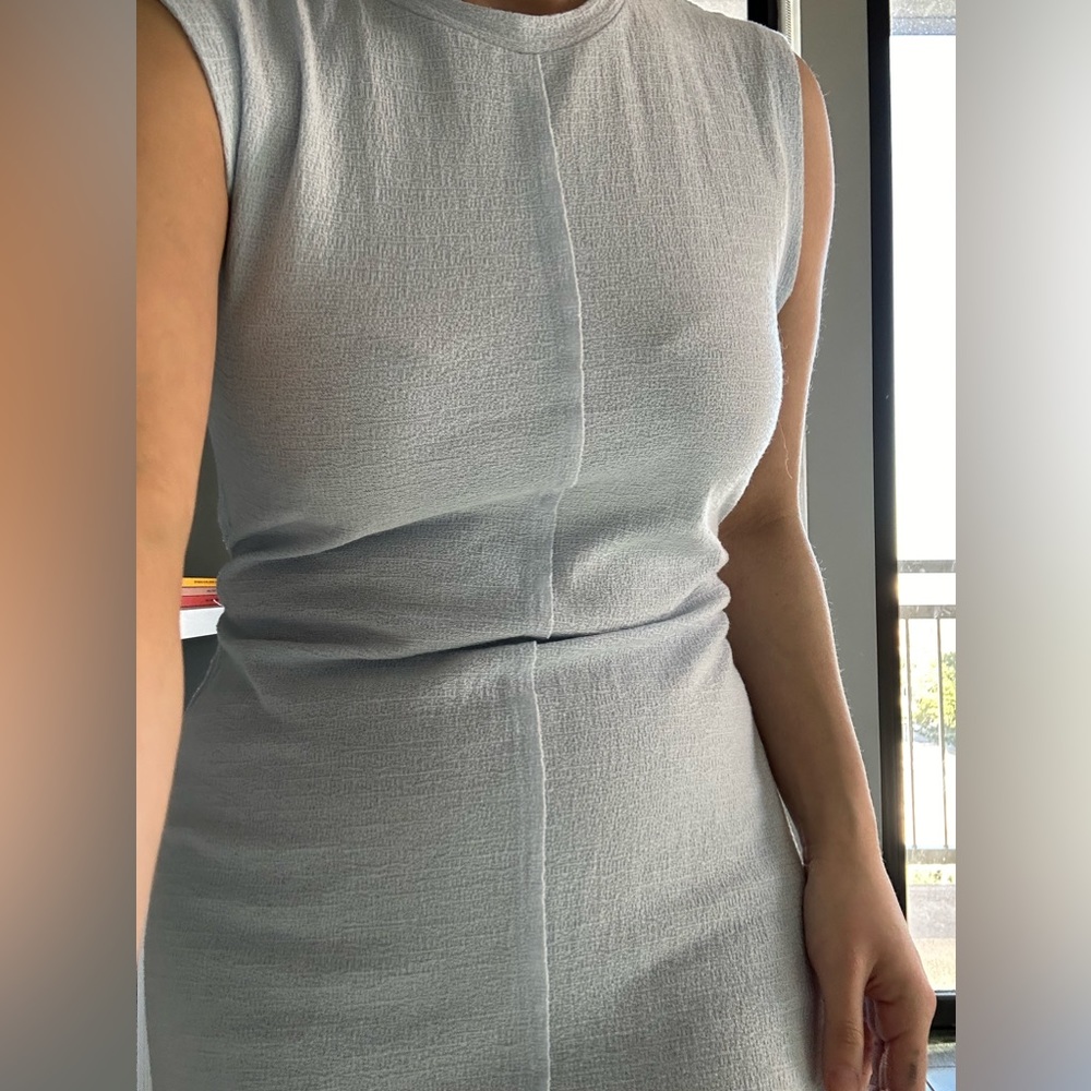 Baby blue midi dress